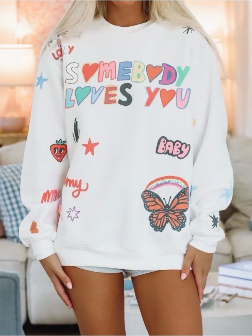 Somebody Loves You Crewneck by Mayfair Group